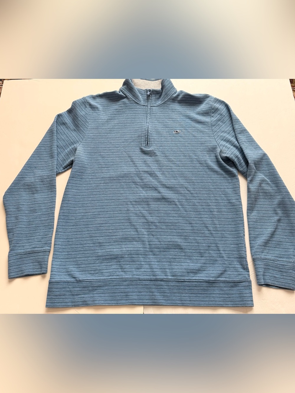 Vineyard Vines Performance Men’s Large 1/4 Zip Pullover Blue Whale Golf